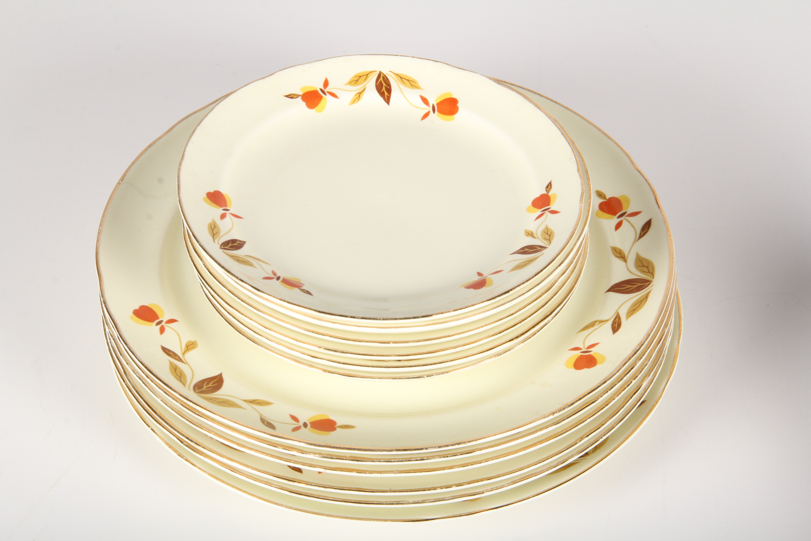 Vintage "Autumn Leaf" Complete Dinnerware Set
