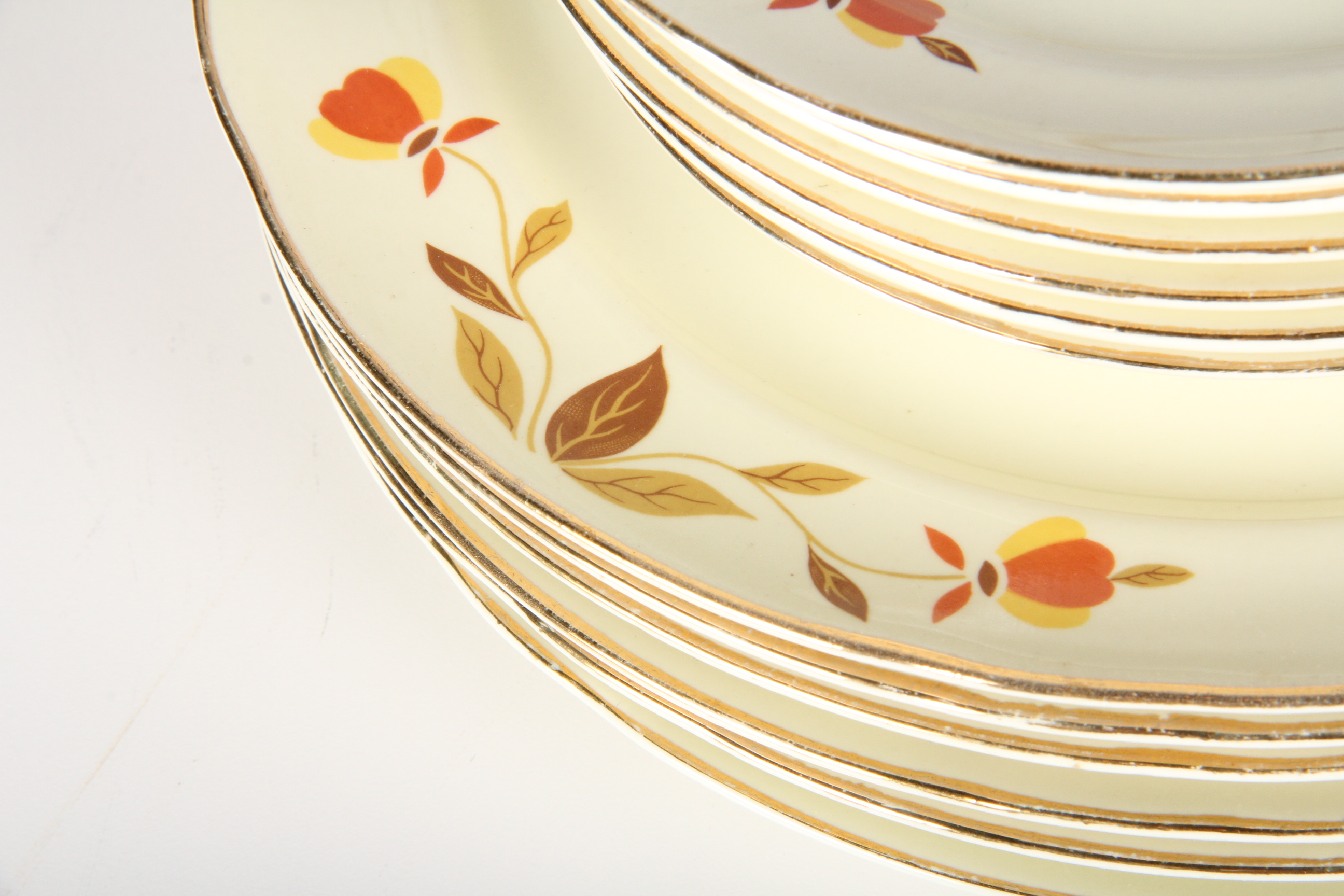 Vintage "Autumn Leaf" Complete Dinnerware Set