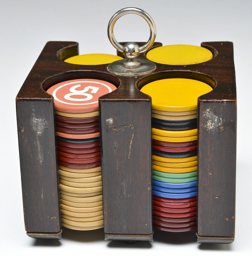 Vintage Bakelite and Plastic Poker Set