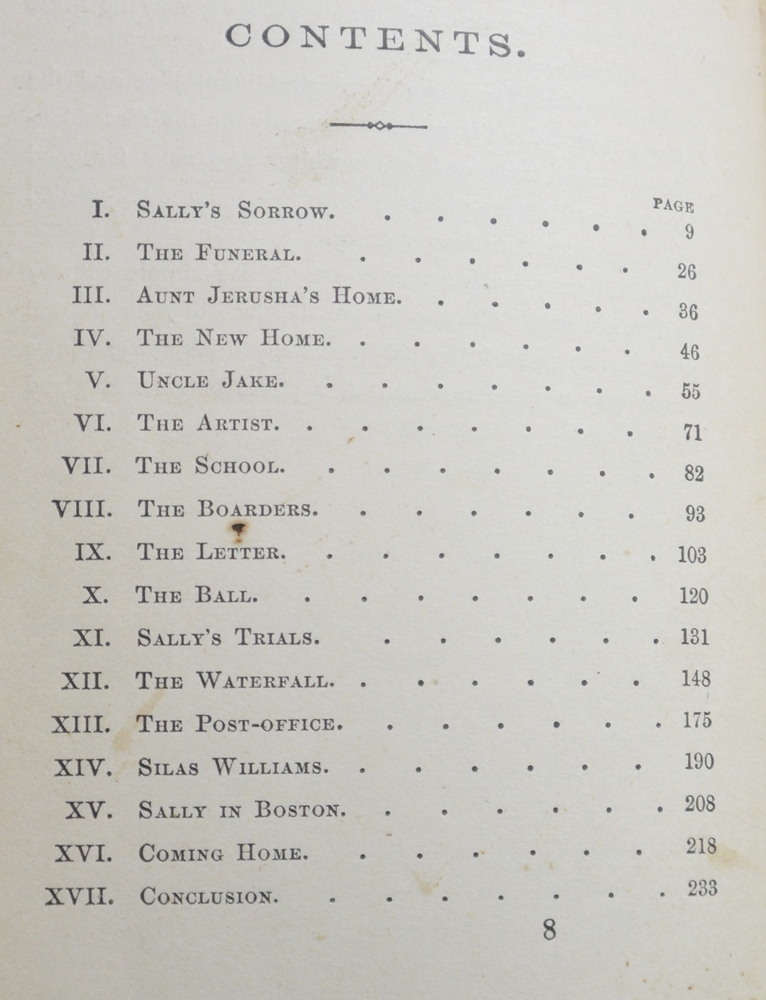 1st Edition 1872 E.D. Cheney  "Sally Williams The Mountain Girl"