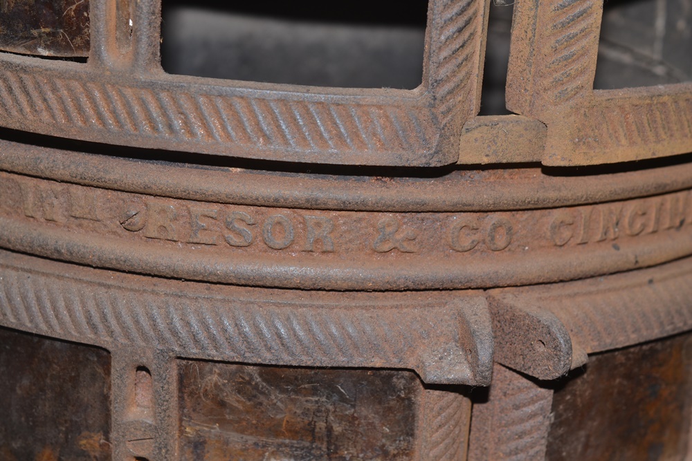 Wm. Resor & Co. Cottage Franklin Parlor Stove with Tiles