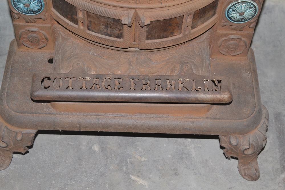 Wm. Resor & Co. Cottage Franklin Parlor Stove with Tiles