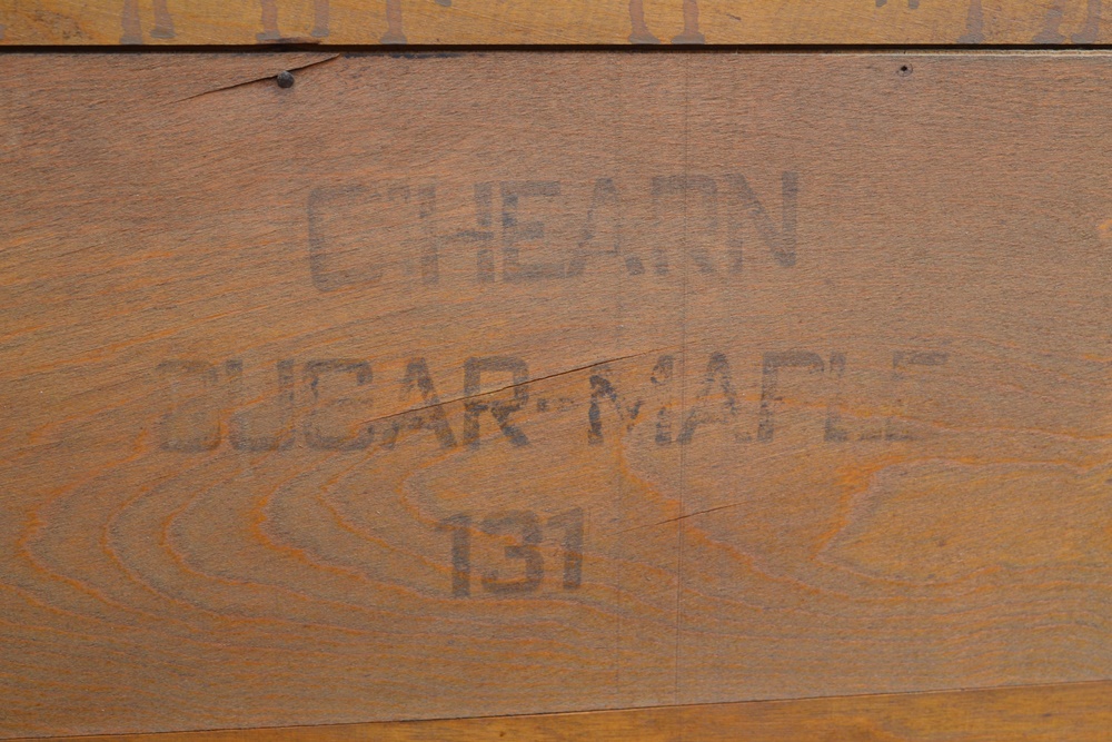 Vintage 1950s Maple China Hutch by O'Hearn Mfg. Co.