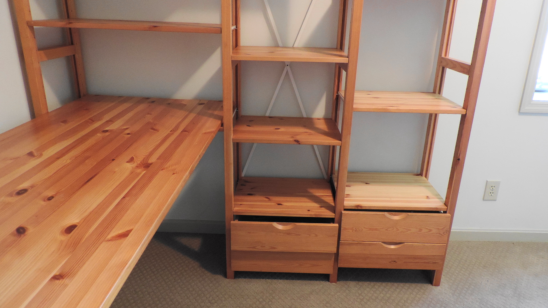 Skandia Desk and Shelving System with Chair