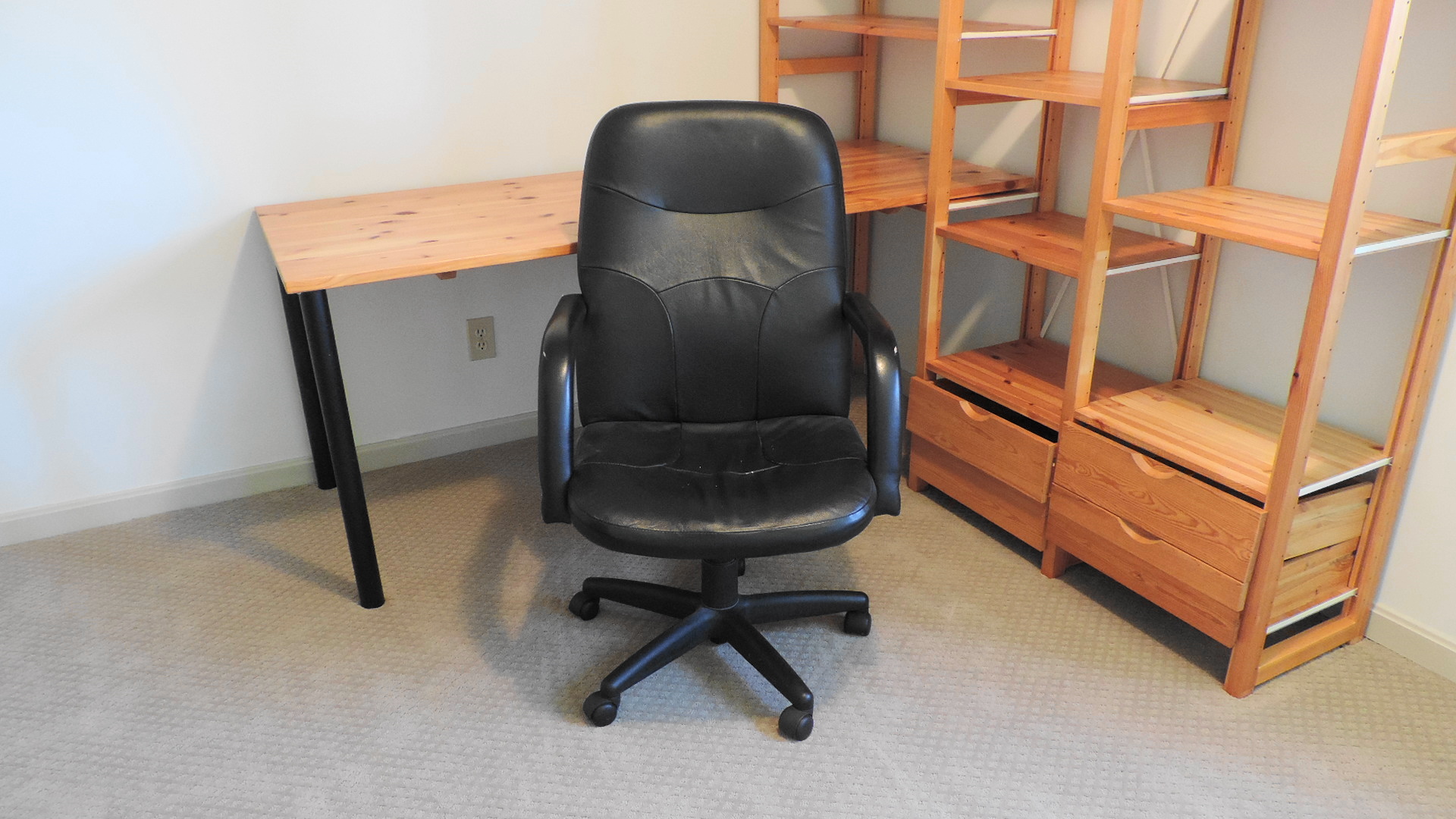 Skandia Desk and Shelving System with Chair