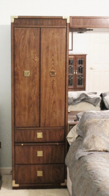 Thomasville "Mystique" Queen Pier Cabinets and Bridge