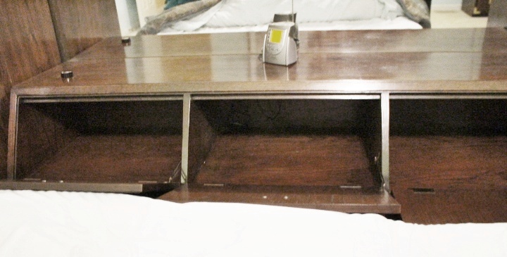 Thomasville "Mystique" Queen Pier Cabinets and Bridge