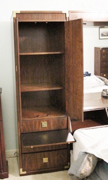 Thomasville "Mystique" Queen Pier Cabinets and Bridge