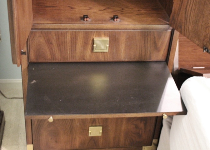 Thomasville "Mystique" Queen Pier Cabinets and Bridge