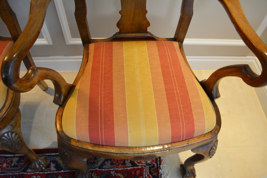 Arthur Brett & Sons, Ltd. Dining Table and Ten Chairs