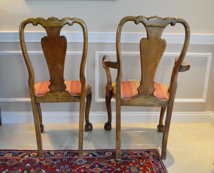 Arthur Brett & Sons, Ltd. Dining Table and Ten Chairs