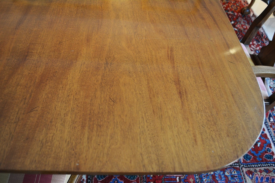 Arthur Brett & Sons, Ltd. Dining Table and Ten Chairs