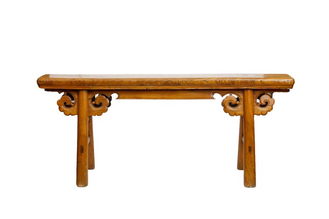 Carved Chinese Gate Bench