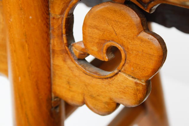 Carved Chinese Gate Bench