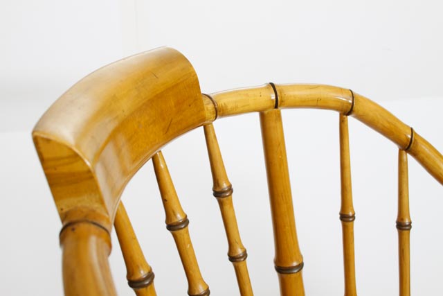 Pair of Baker Faux Bamboo Chairs