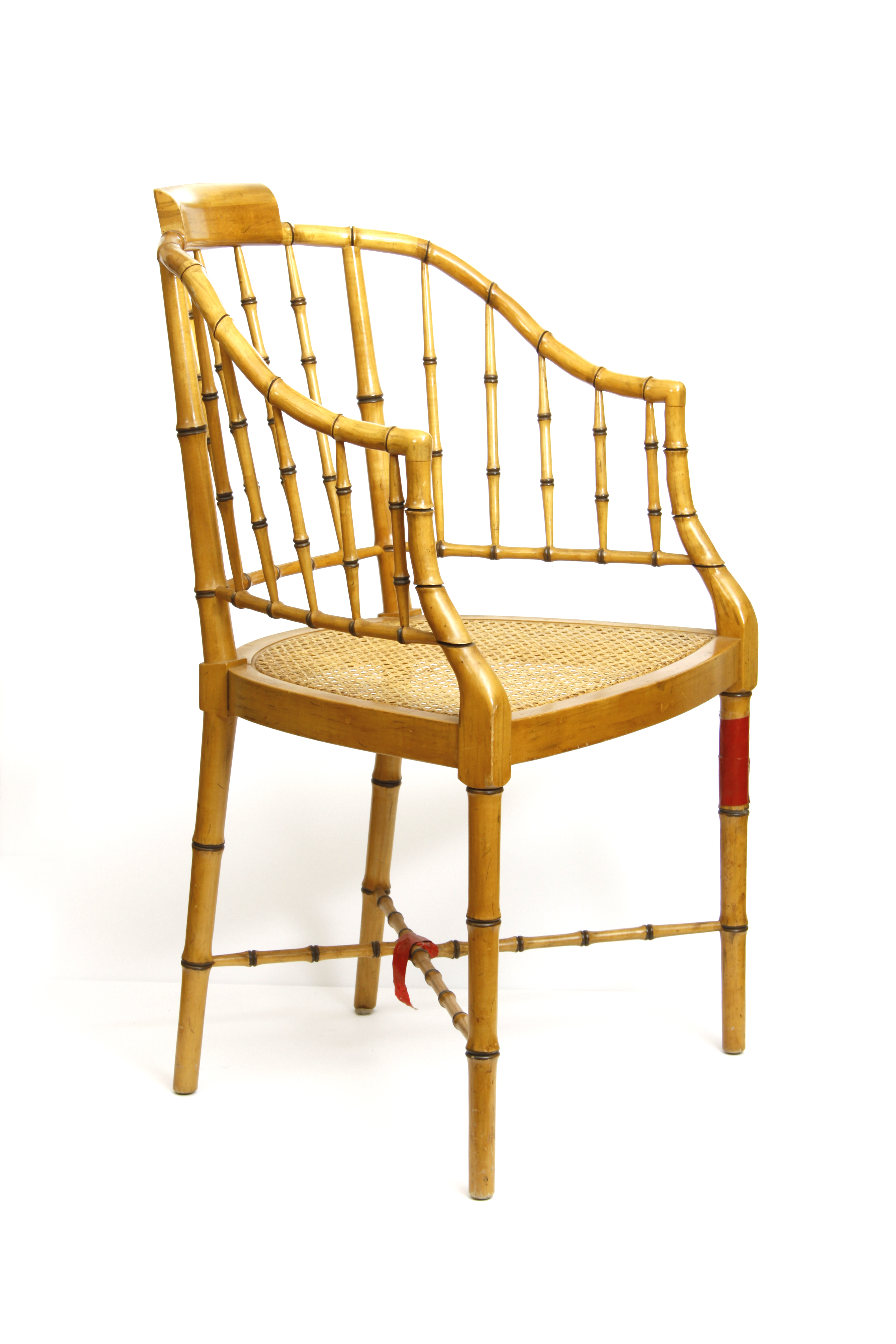 Pair of Baker Faux Bamboo Chairs