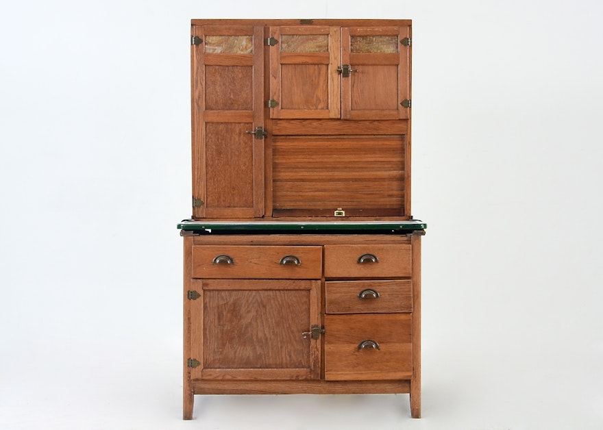 Oak Hoosier Cabinet by Wilson Kitchen Cabinets