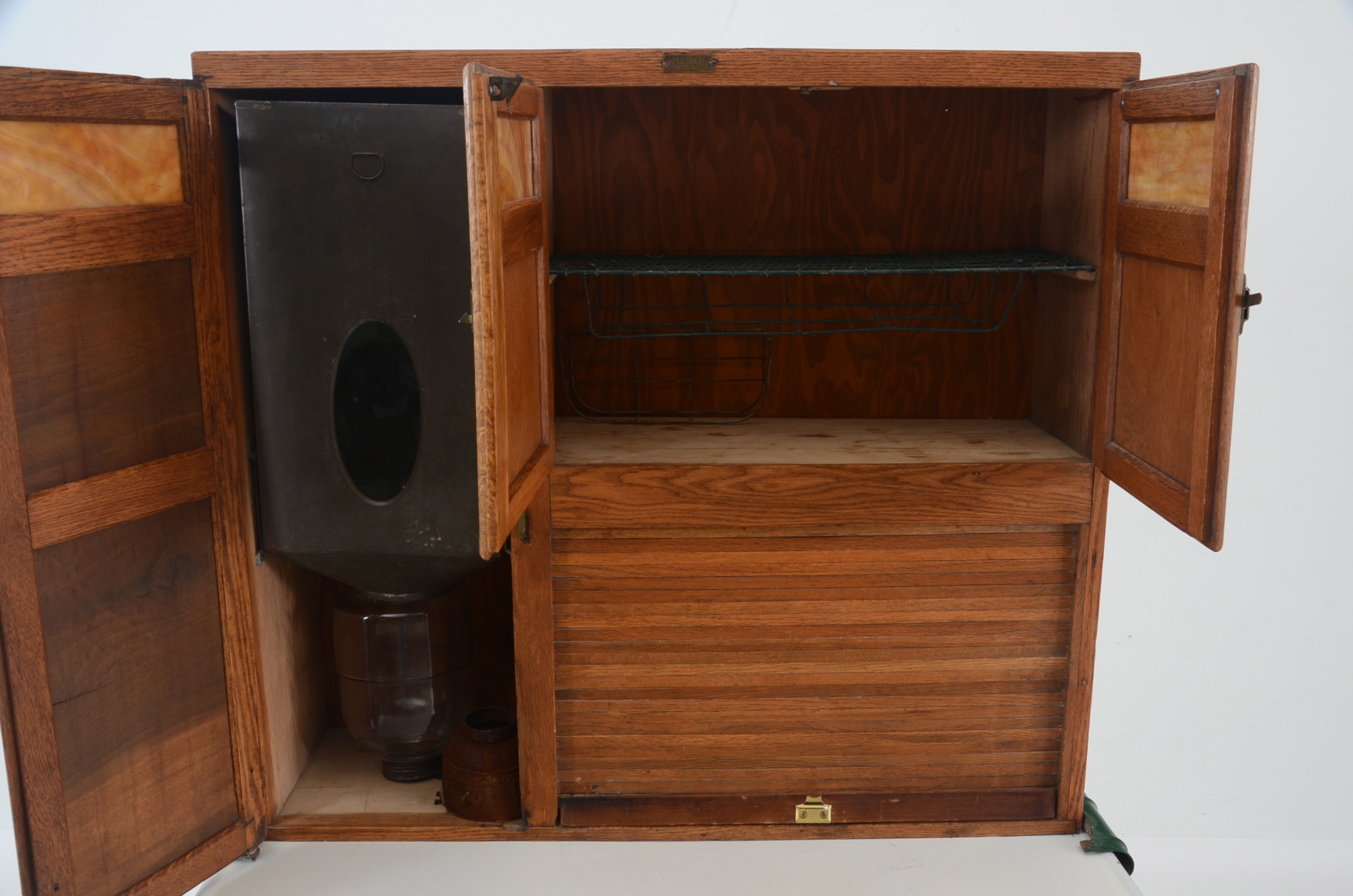 Oak Hoosier Cabinet by Wilson Kitchen Cabinets