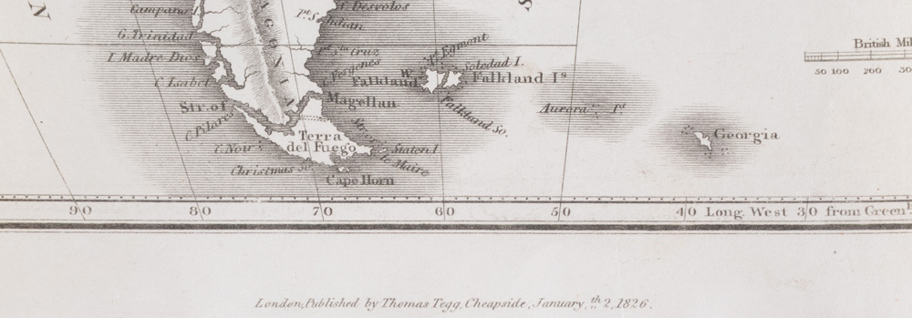 1826 Map of South America