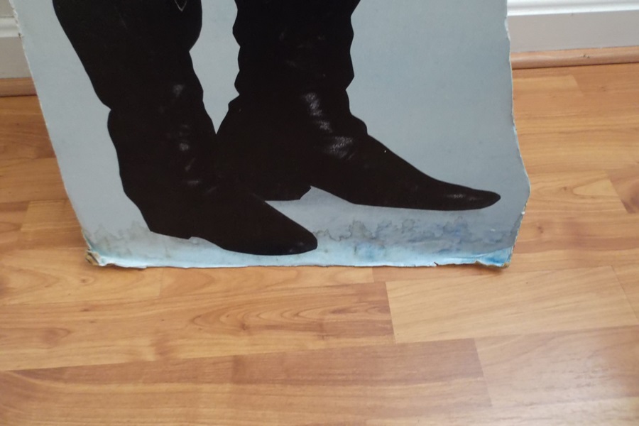 Autographed Cardboard Cutout of Captain Kirk