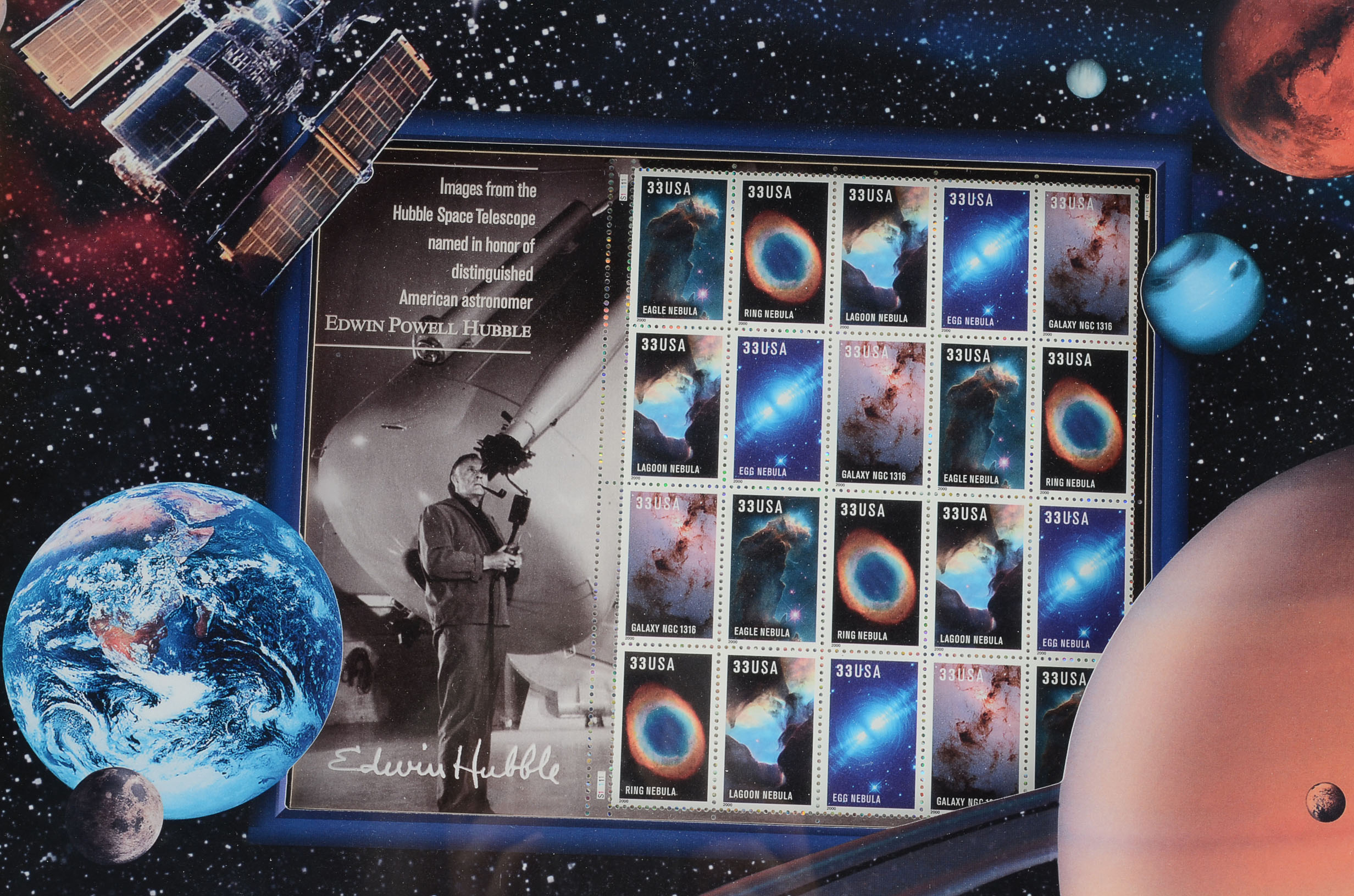 Edwin Hubble Collectors Stamps
