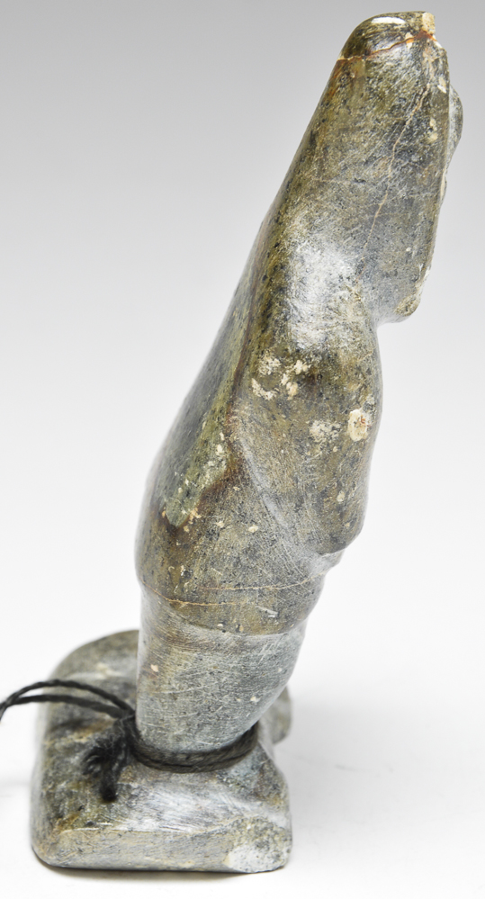 Pair of Hand-Carved Stone Figurines