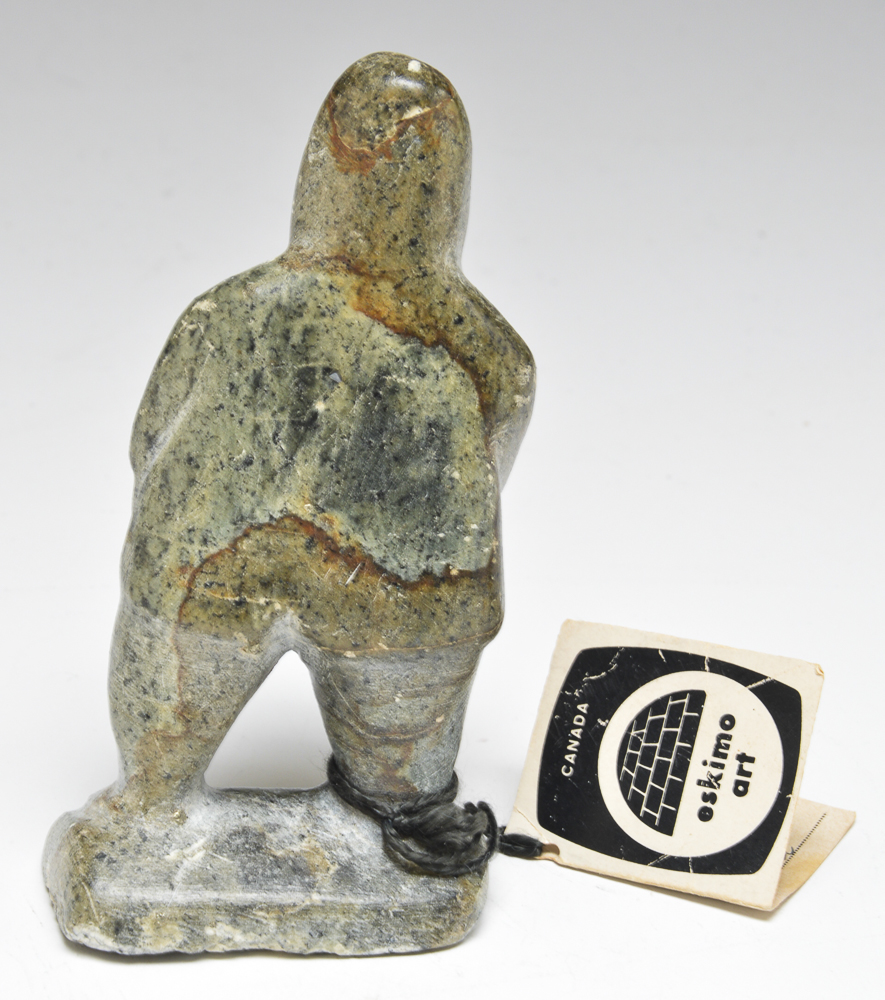 Pair of Hand-Carved Stone Figurines