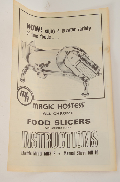Chrome Magic Hostess Food Slicer