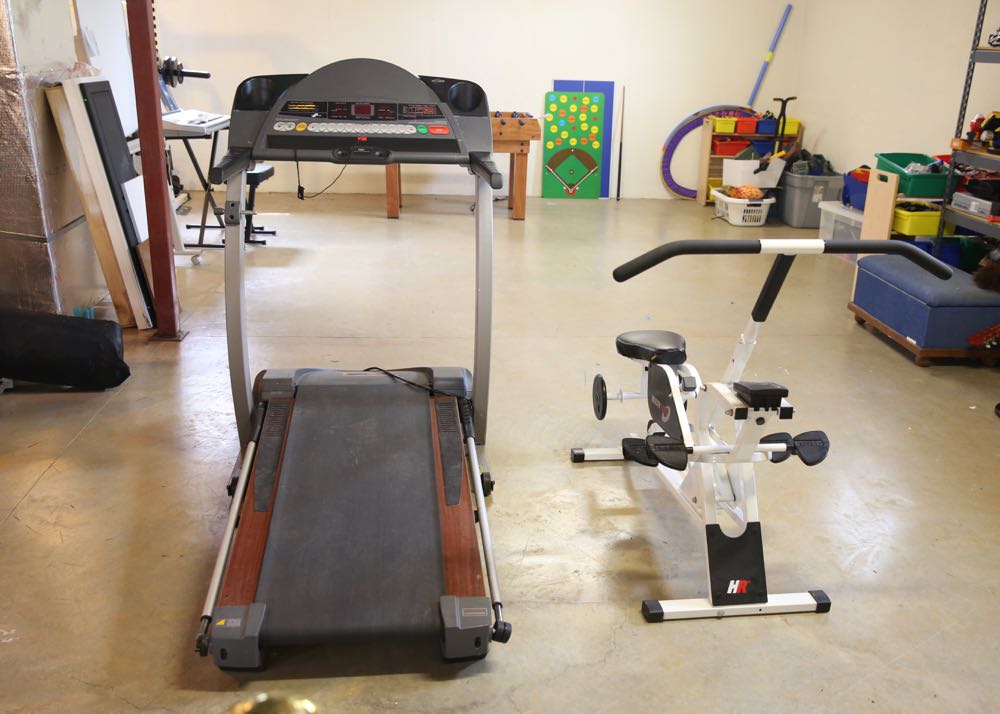 Treadmill and Health Rider Aerobic Rider