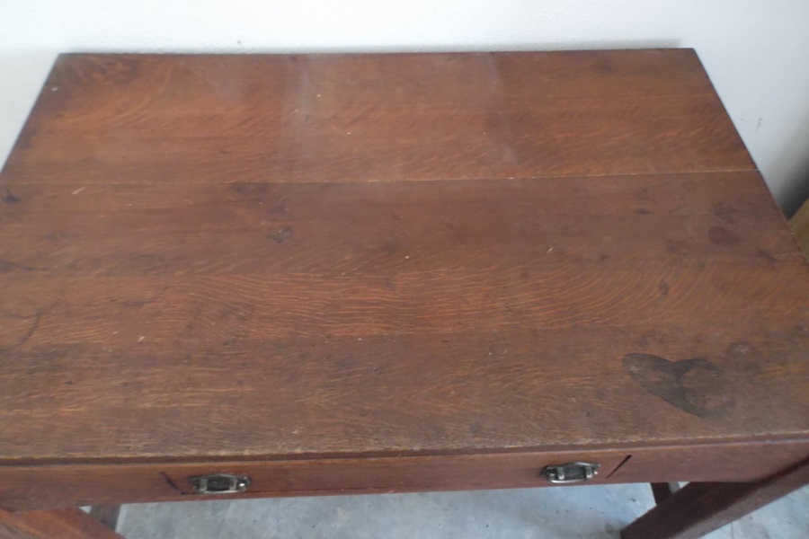 Mission Style Oak Library Table