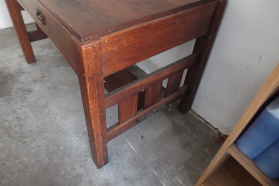 Mission Style Oak Library Table