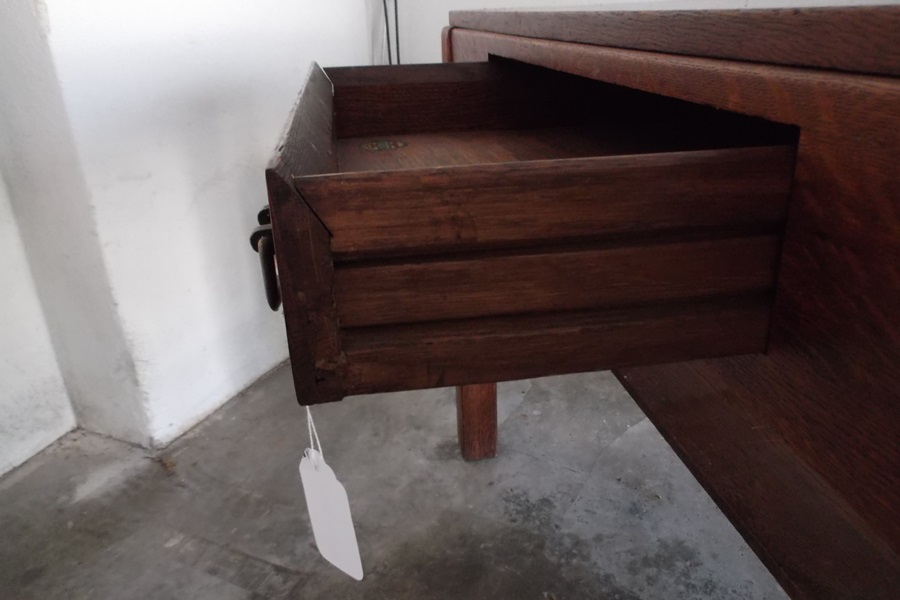 Mission Style Oak Library Table