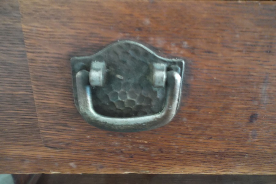 Mission Style Oak Library Table