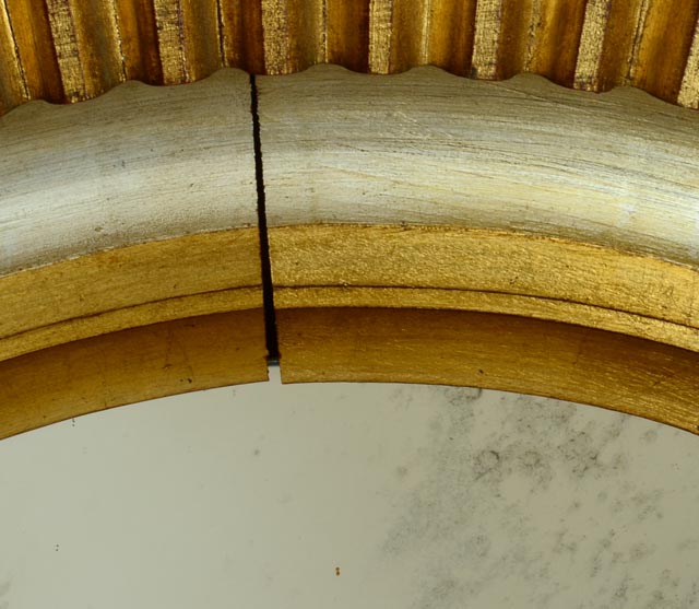 Large Metalic Starburst Mirror