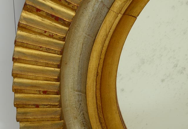 Large Metalic Starburst Mirror