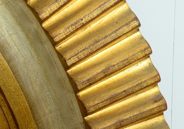 Large Metalic Starburst Mirror