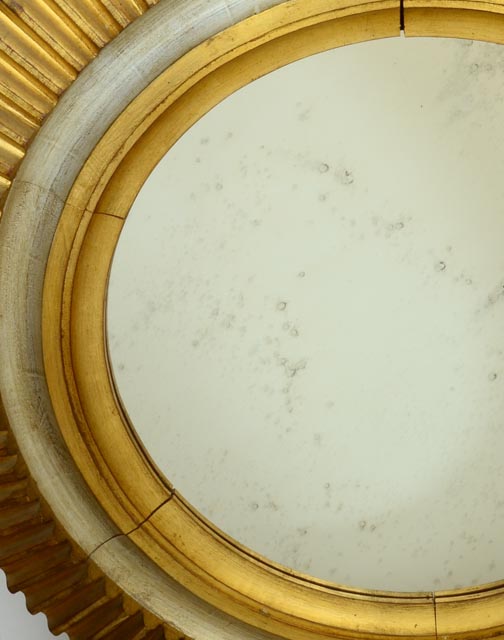 Large Metalic Starburst Mirror