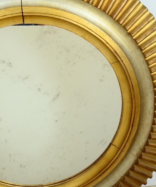 Large Metalic Starburst Mirror