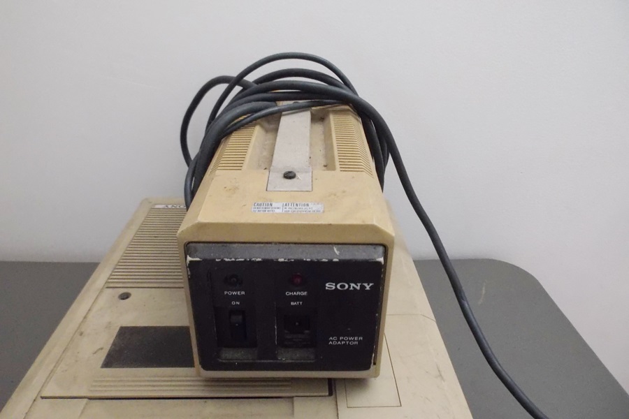 1977 Betamax Portable Videocassette Recorder and Power Supply
