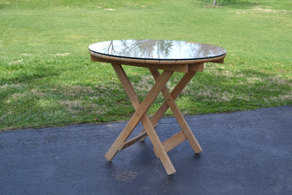 36" Round Folding Table By Pier One Imports