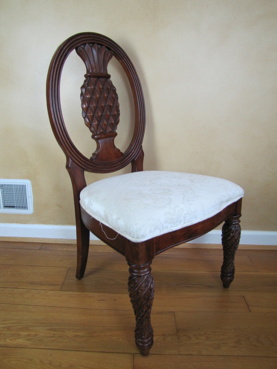 Set of Four Pineapple Back Dining Chairs