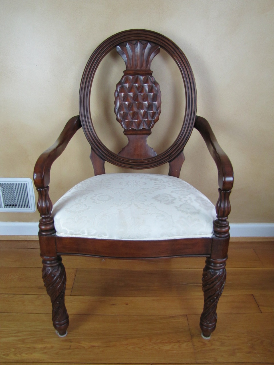 Set of Four Pineapple Back Dining Chairs