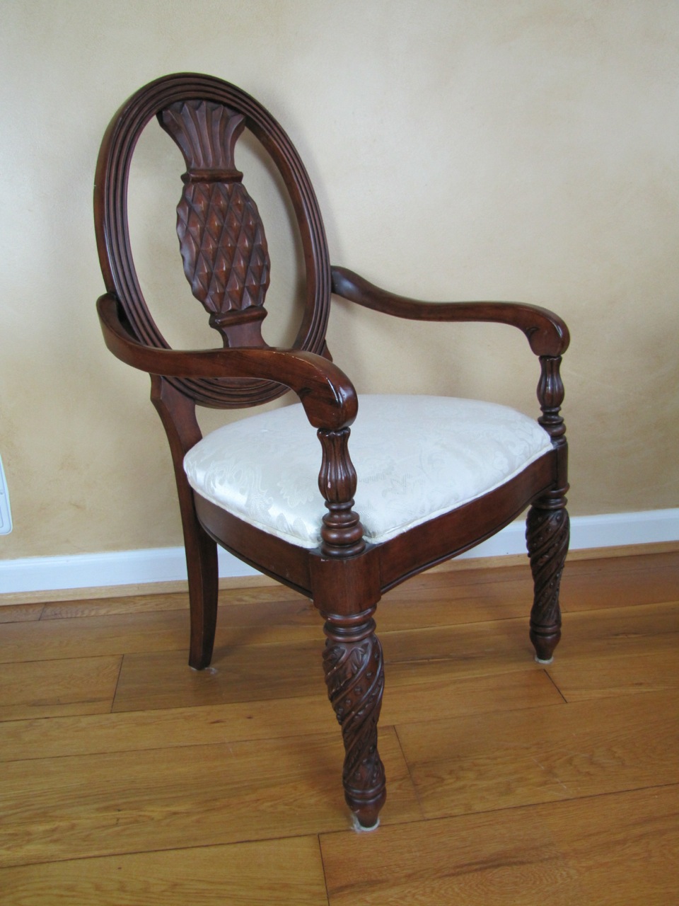 Set of Four Pineapple Back Dining Chairs