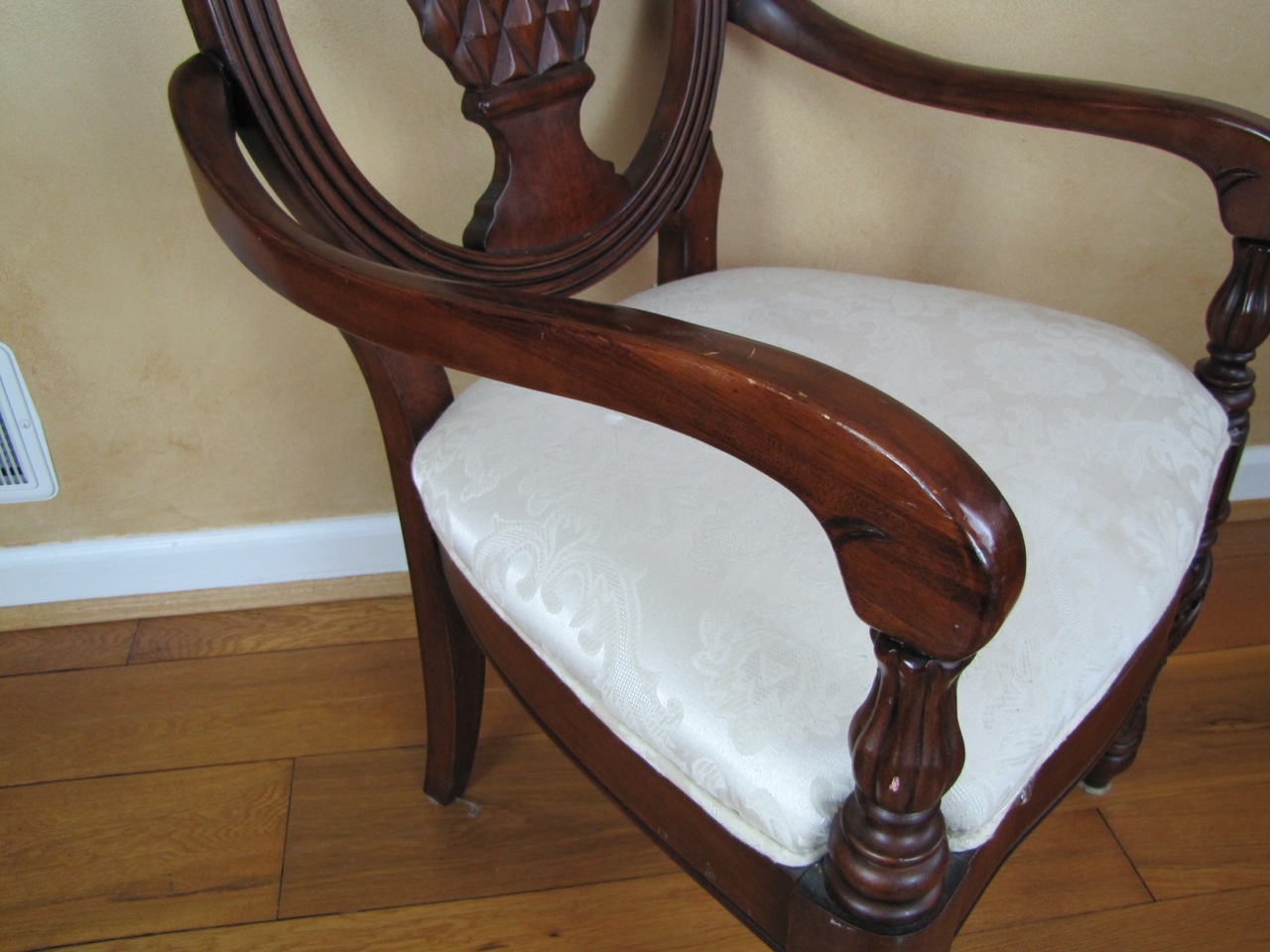 Set of Four Pineapple Back Dining Chairs