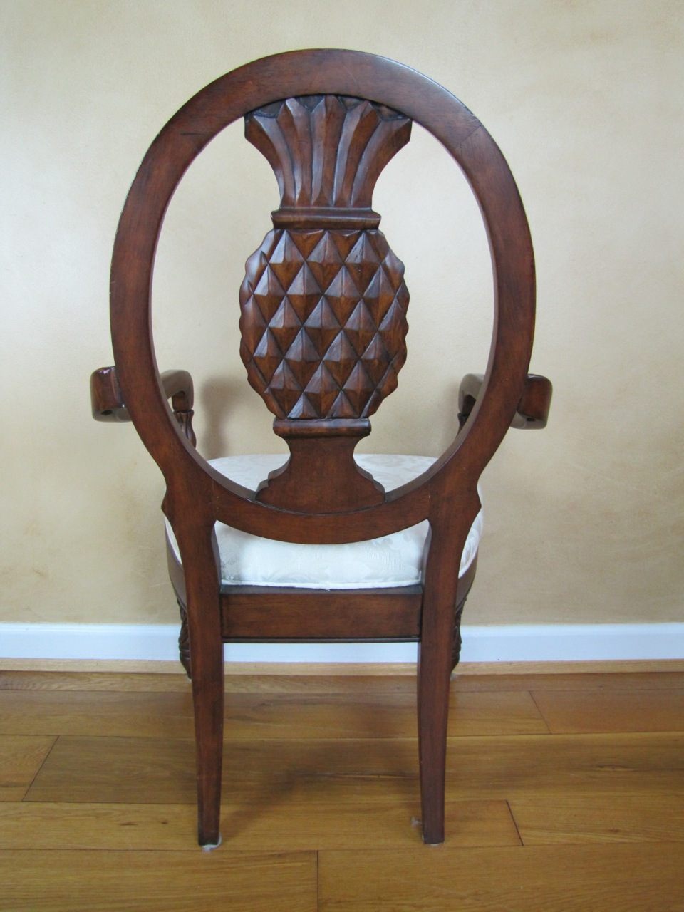 Set of Four Pineapple Back Dining Chairs