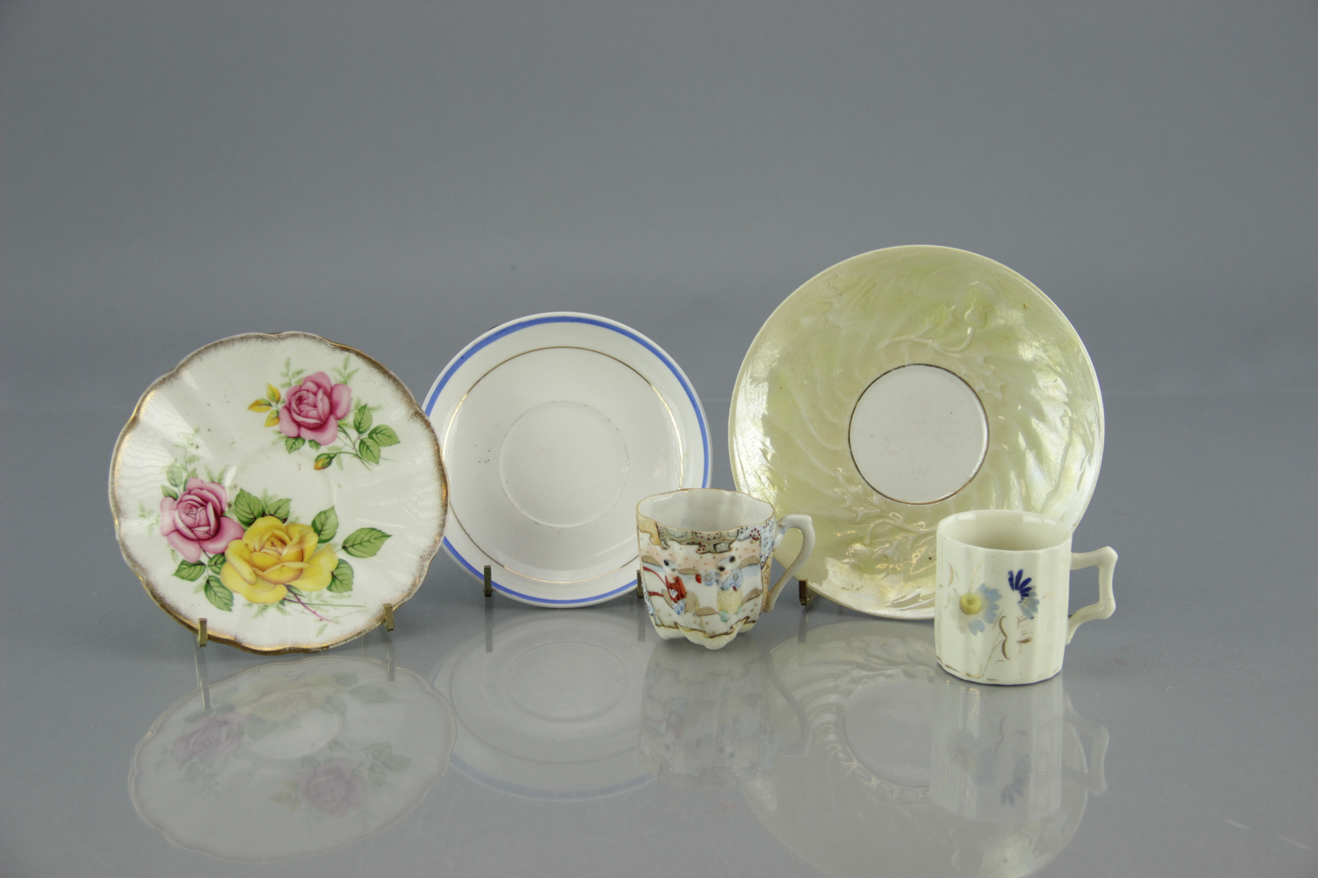 Assorted China Plates, Teacups and Saucers