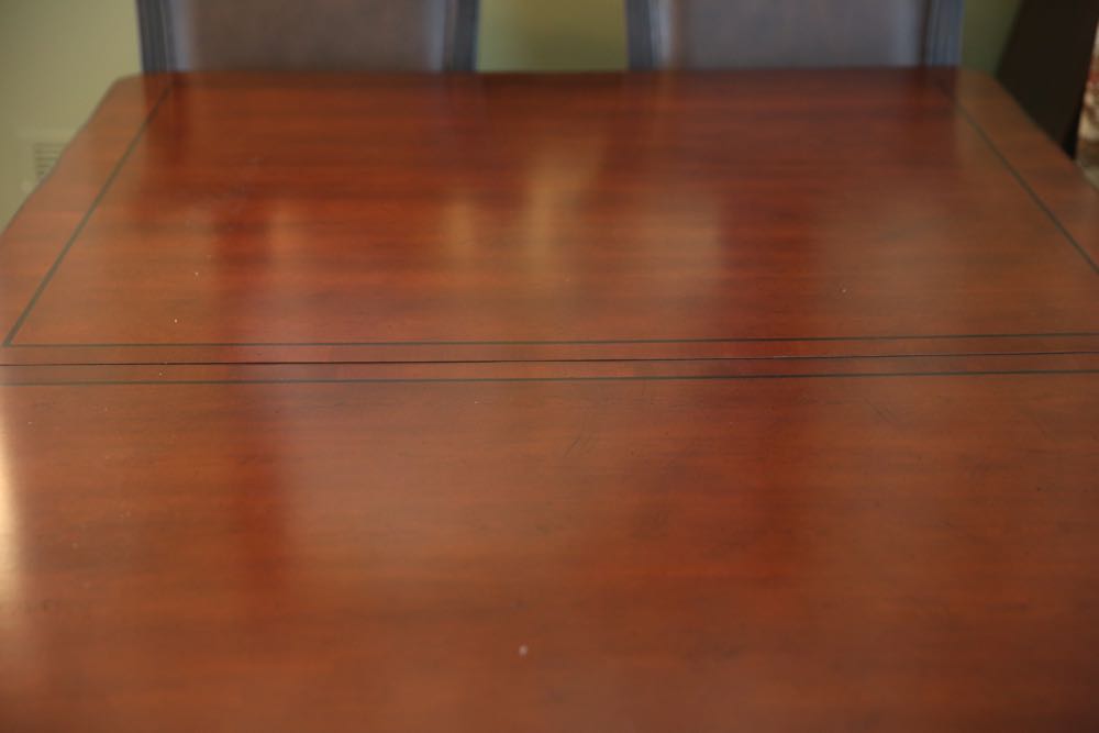 Reproduction Duncan Phyfe Style Dining Table & Chairs