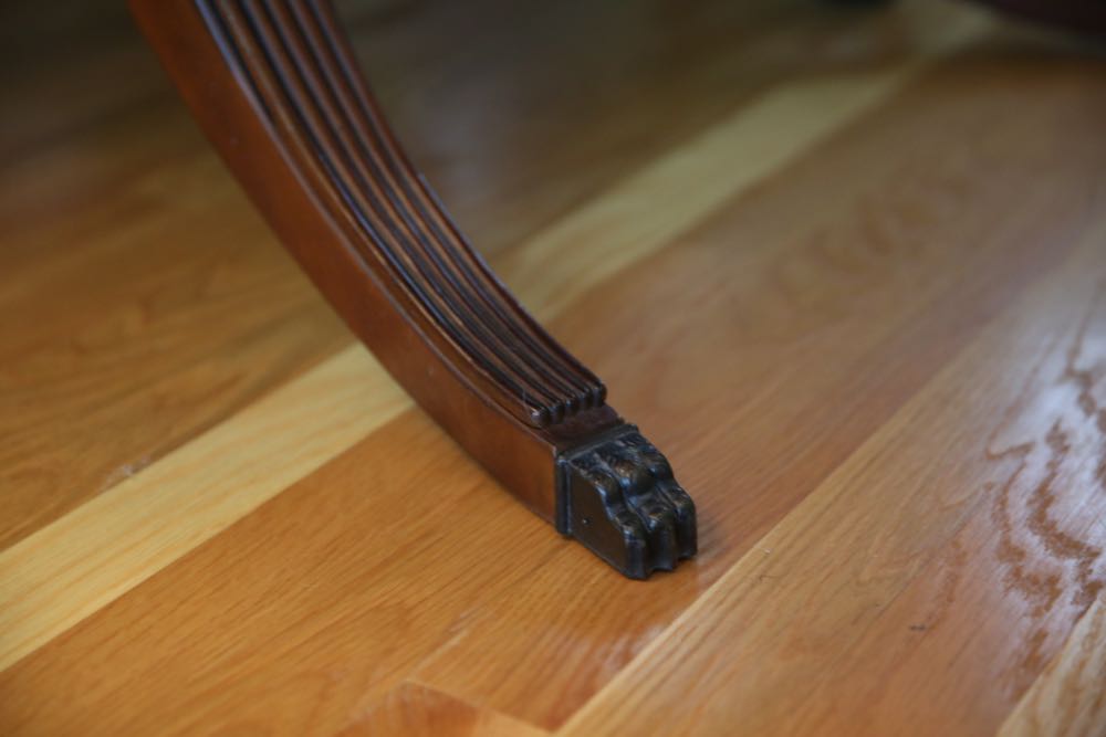 Reproduction Duncan Phyfe Style Dining Table & Chairs