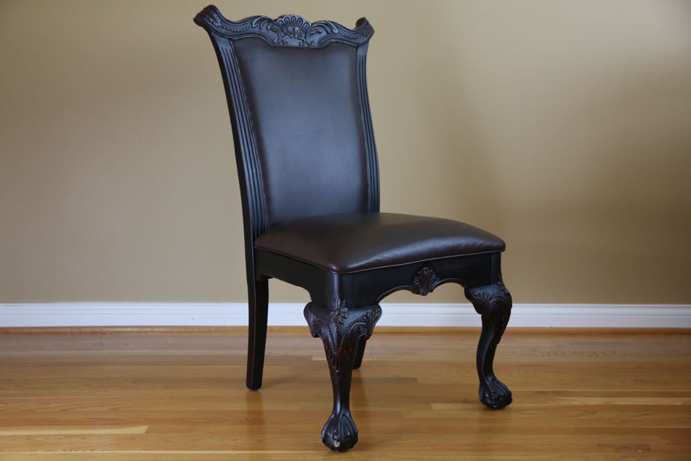 Reproduction Duncan Phyfe Style Dining Table & Chairs