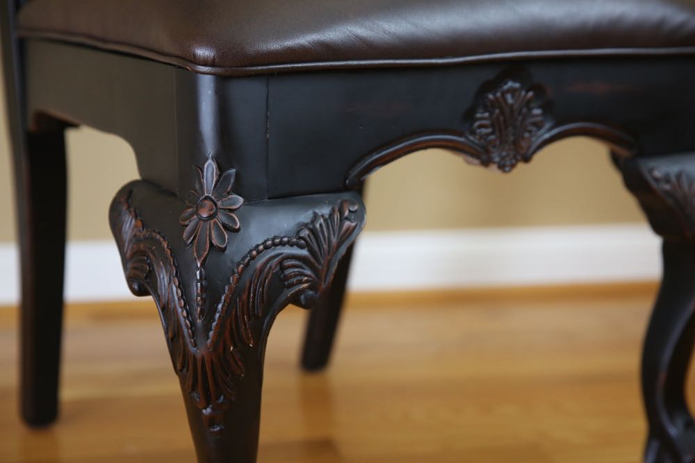 Reproduction Duncan Phyfe Style Dining Table & Chairs